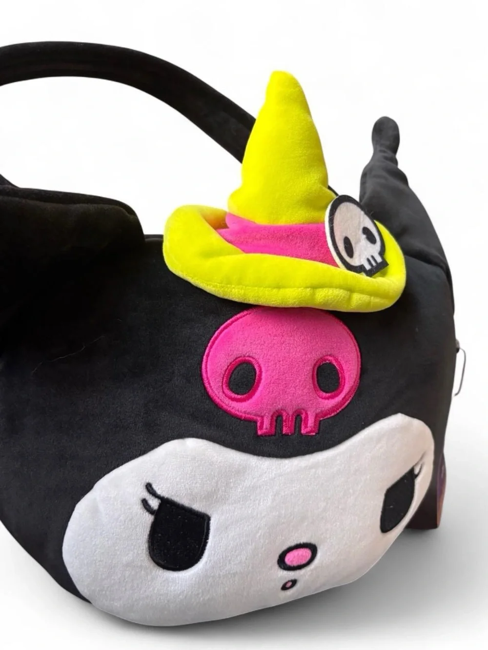Kuromi Plush Halloween Treat Bag in Black